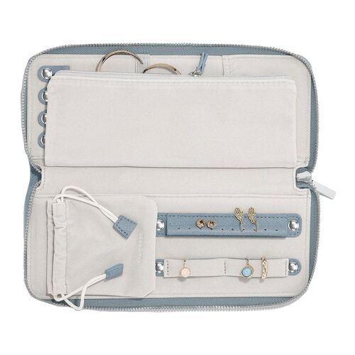 Stackers Jewellery Wallet Dusky Blue